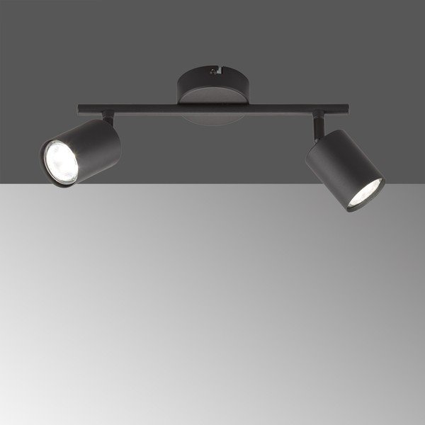 Čierne kovové LED bodové svietidlo 8x30 cm Vano – Fischer & Honsel-image-1