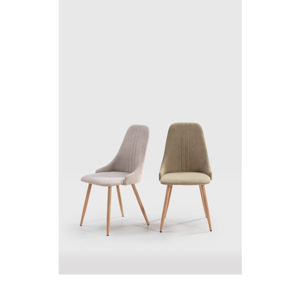 Svetlo zelené jedálenské stoličky v súprave 4 ks Seul – Marckeric-image-1