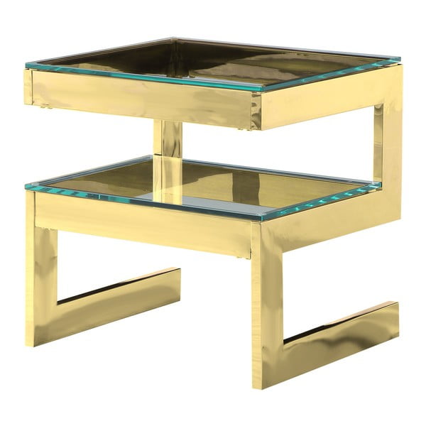 Odkladací stolík v zlatej farbe Artelore Kassia