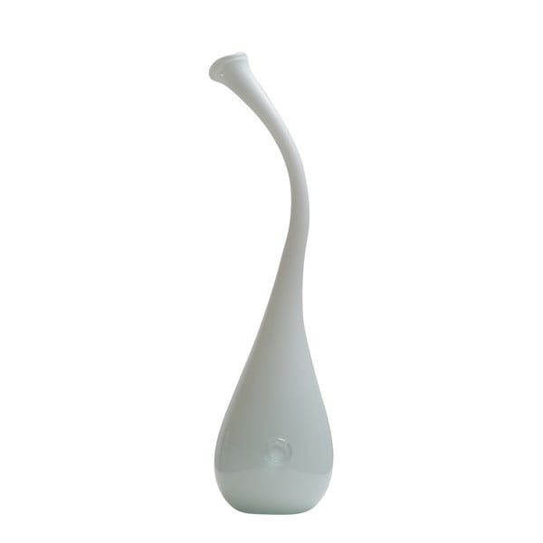 Sklenená váza Swan 60-70 cm, mliečna