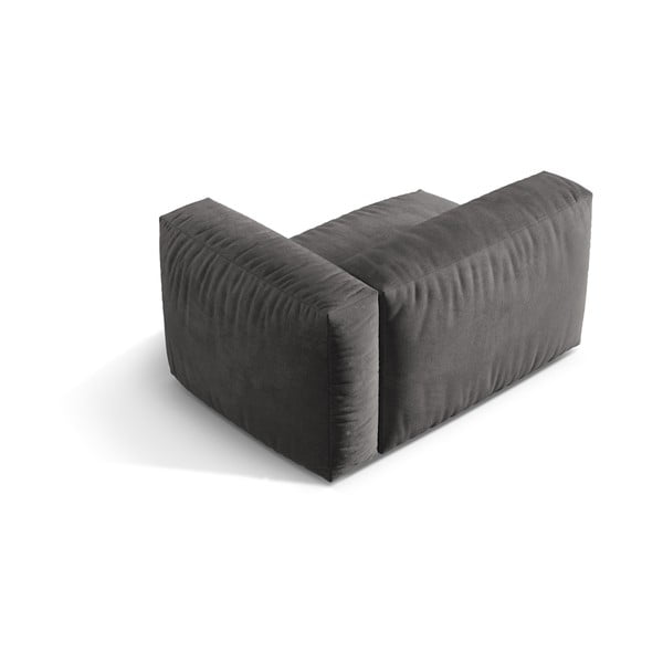 Sivý zamatový modul pohovky (pravý roh) Martina – Micadoni -image-2