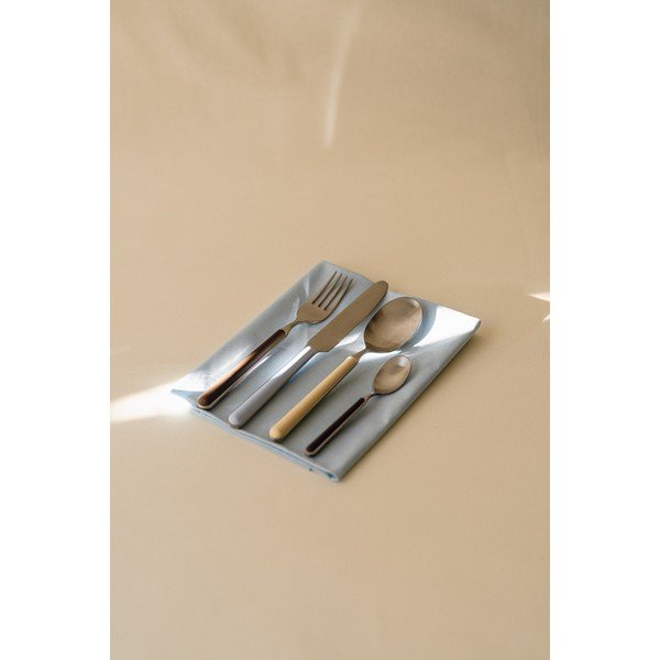 Hnedý/v striebornej farbe antikoro príbor 4 ks pre 1 osobu Noli – noo.ma-image-1