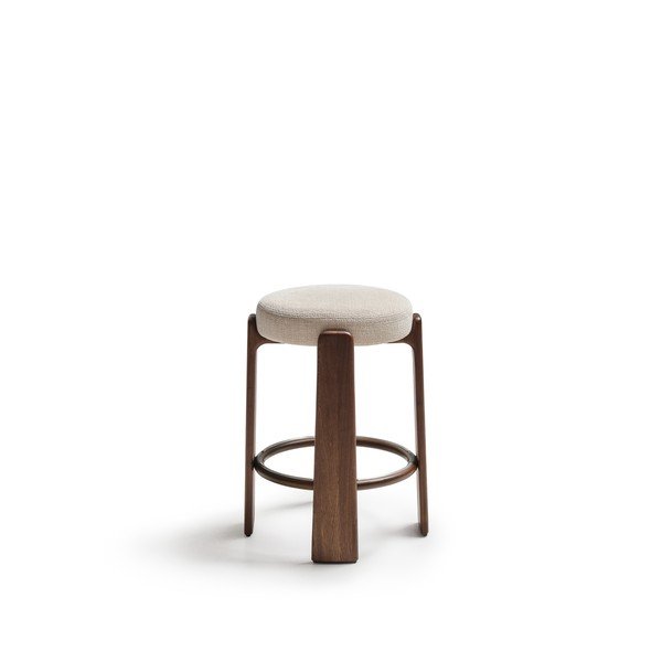 Béžová/v tmavo prírodnej farbe barová stolička z jaseňového dreva (výška sedadla 65 cm) Granite – Kave Home-image-2