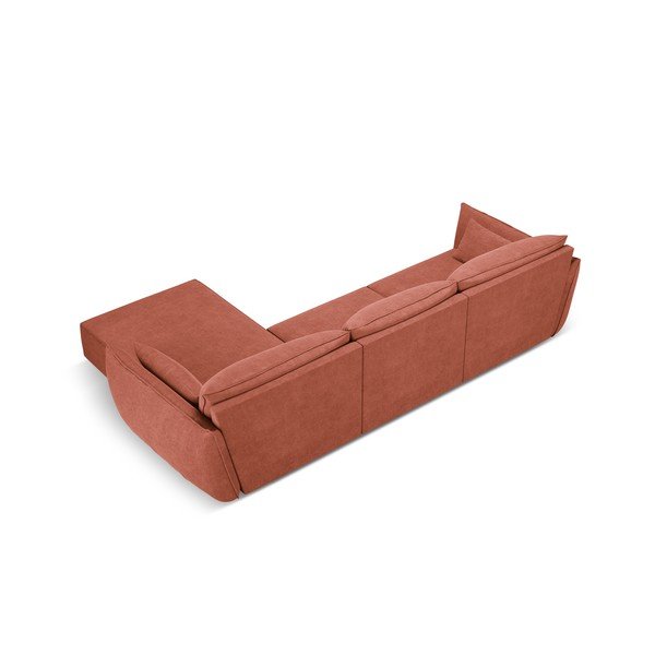 Červená rohová pohovka (pravý roh) Vanda - Mazzini Sofas-image-3