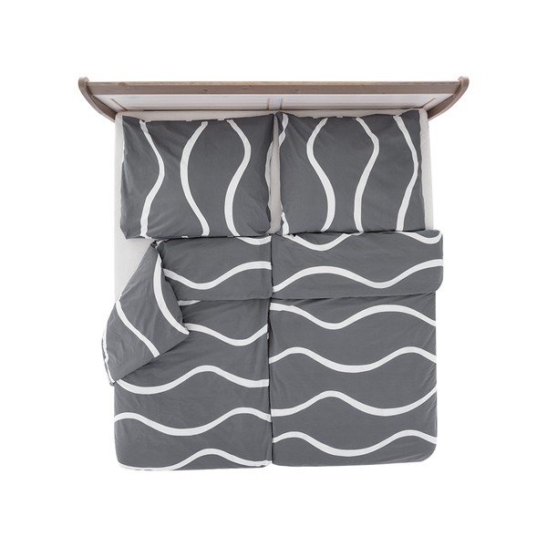 Sivé krepové obliečky na jednolôžko 140x200 cm Top Class – B.E.S.-image-2