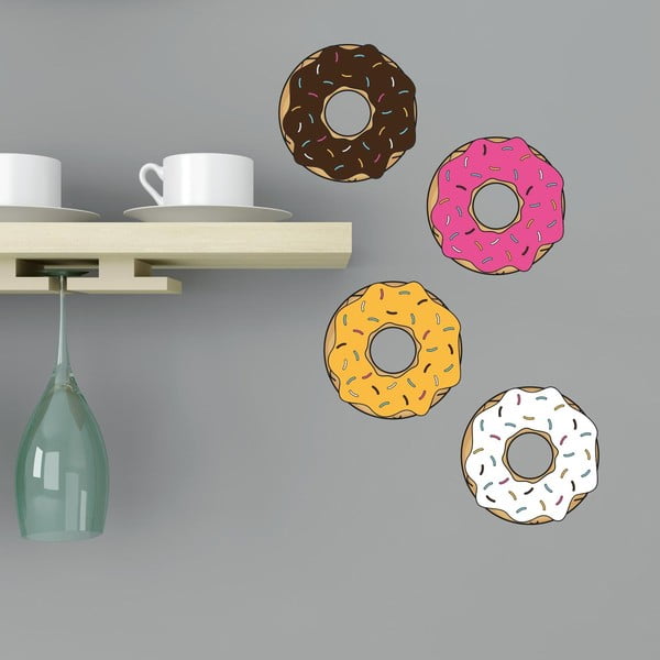 Samolepka na stenu Donuts