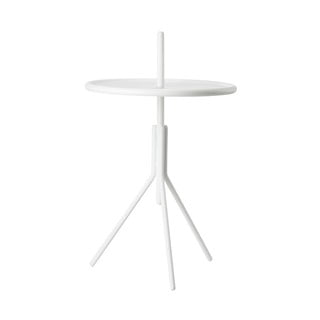 Biely kovový odkladací stolík Zone Inu, ø 33,8 cm