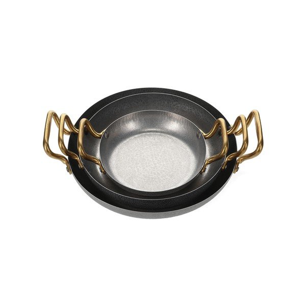 Servírovací kovový tanier v striebornej farbe ø 24 cm Serve – BonBistro-image-4