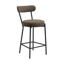 Hnedá čalúnená barová stolička (výška sedadla 65 cm) Badalona – House Nordic