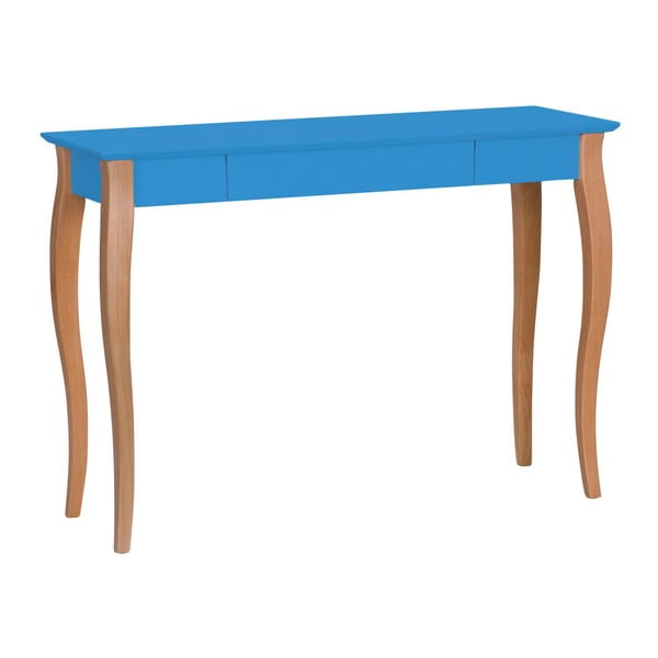 Modrý písací stôl Ragaba Lillo, šírka 105 cm