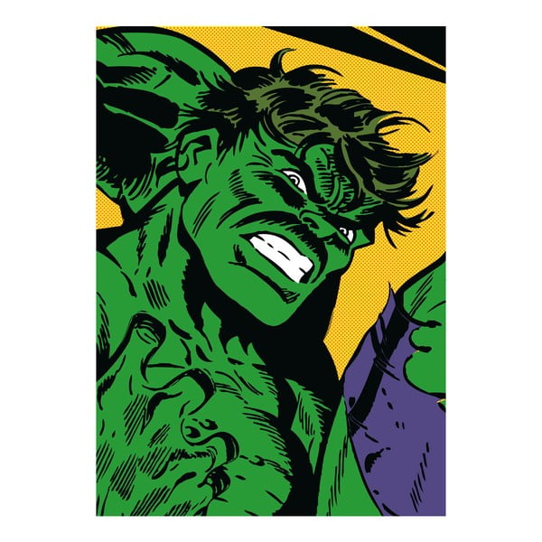 Nástenná ceduľa Marvel Close Up - The Hulk