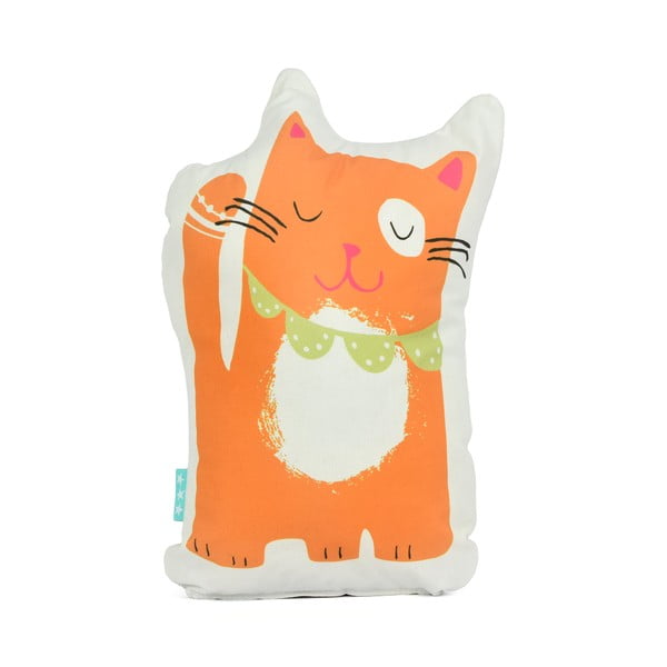 Bavlnený vankúšik Moshi Moshi Cat & Mouse, 40 × 30 cm