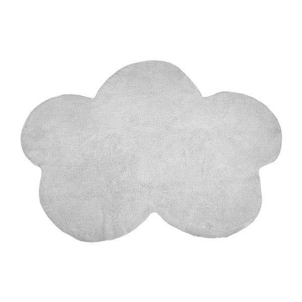 Sivý bavlnený koberec Happy Decor Kids Cloud, 160 x 120 cm