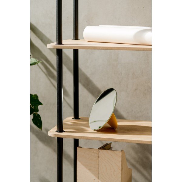 Regál v dekore duba v prírodnej farbe 80x127x35 cm Teidi – noo.ma-image-3