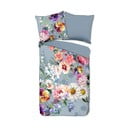 Sivé obliečky na dvojlôžko z organickej bavlny Descanso Sunflower, 200 x 220 cm