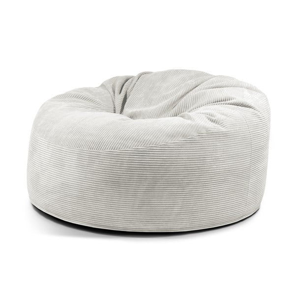 Krémový menčestrový sedací vak Om 135 – SLOWDOWN