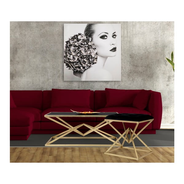 Stolička v čierno-zlatej farbe Mauro Ferretti Piramid-image-2