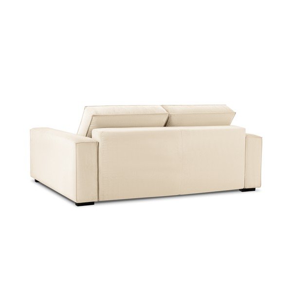 Béžová menčestrová rozkladacia pohovka Mazzini Sofas Azalea-image-4