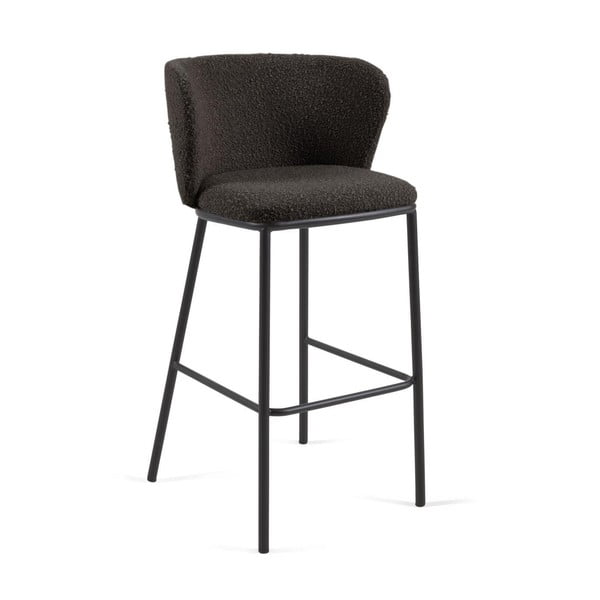 Čierna barová stolička (výška sedadla 75 cm) Ciselia – Kave Home