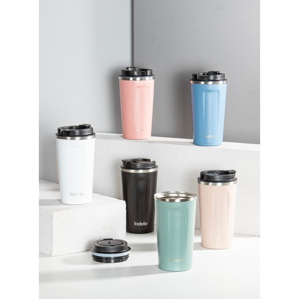 Biely termo hrnček 500 ml Eco – Ladelle-image-3