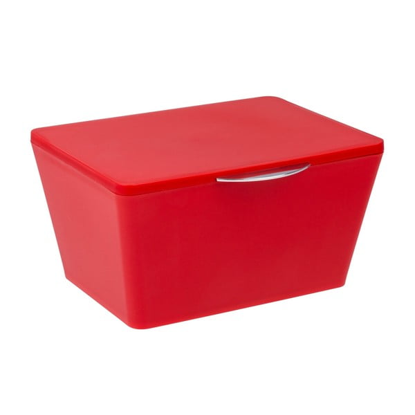 Červený kúpeľňový úložný box Wenko Brasil