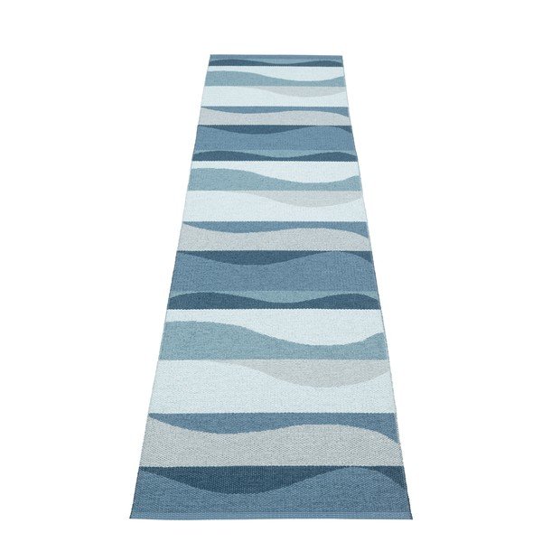 Modrý vnútorný a vonkajší behúň 70x300 cm Urvi Water – Pappelina-image-2