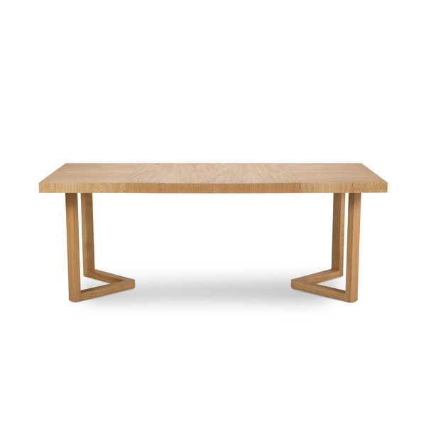 Rozkladací stôl z masívneho dubového dreva Windsor & Co Sofas Skardu, ø 100 cm-image-2