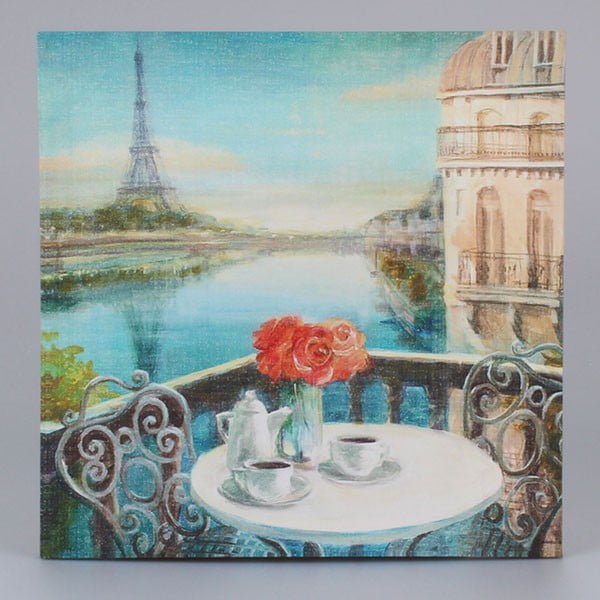 Obraz na plátne Paris Coffee, 38 x 38 cm
