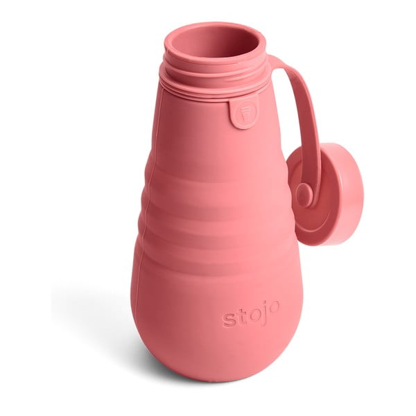 Oranžovoružová skladacia fľaša Bottle Berry, 590 ml-image-3