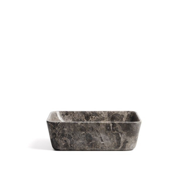 Sivé kamenné umývadlo 40x40 cm Darnen – Kave Home