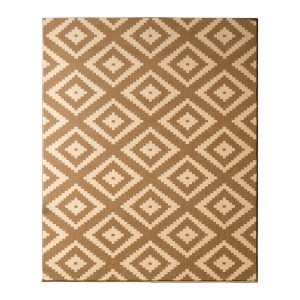 Béžový koberec Hanse Home Hamleti Diamond Beige, 160 × 230 cm
