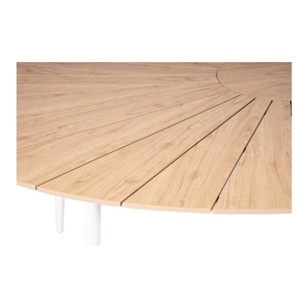 Súprava 4 bielych jedálenských stoličiek Jaanna a prírodného stola Marienlist - Bonami Essentials-image-2