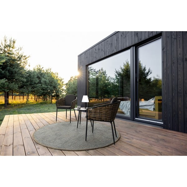 Hliníkový okrúhly záhradný stolík ø 50 cm Ridley – Bizzotto-image-1