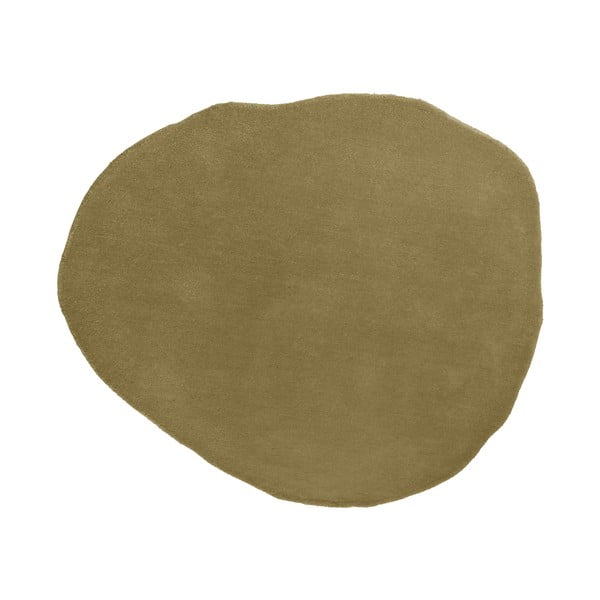Zelený vlnený koberec 131x145 cm - Leitmotiv