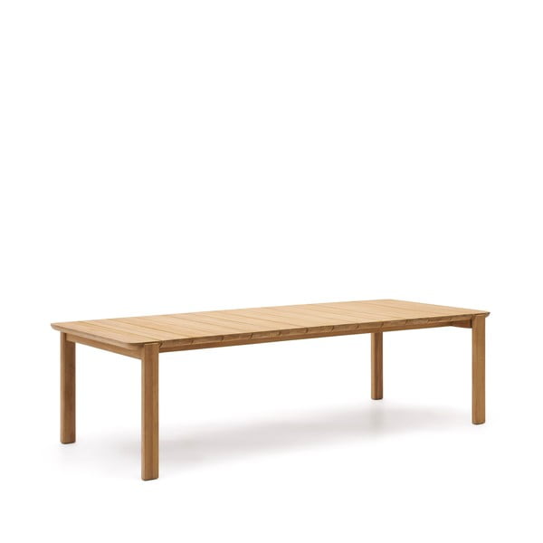 Záhradný jedálenský stôl z dubového dreva 102x220 cm Icaro – Kave Home