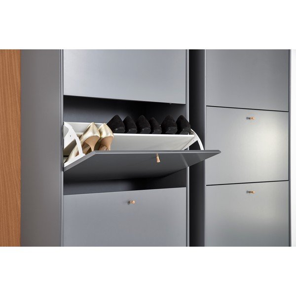 Sivá výklopná skrinka na topánky Mistral - Hammel Furniture-image-1