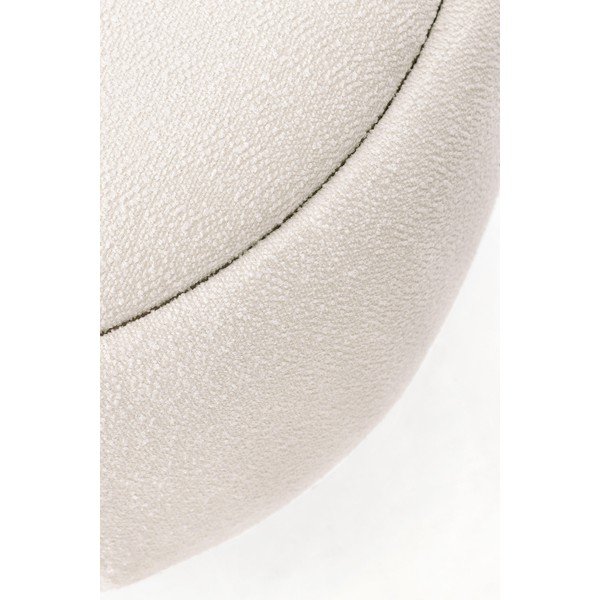 Krémovobiely taburet z textílie buklé Irisha – Bizzotto-image-4
