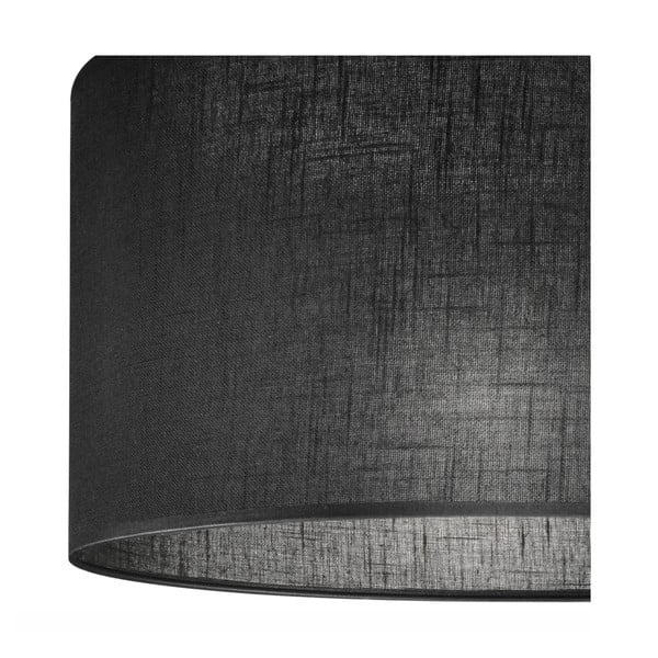Čierne závesné svietidlo s textilným tienidlom ø 35 cm Vivian – LAMKUR-image-4