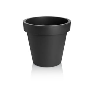 Antracitovosivý kvetináč Gardenico Metro Twist, ø 29,5 cm