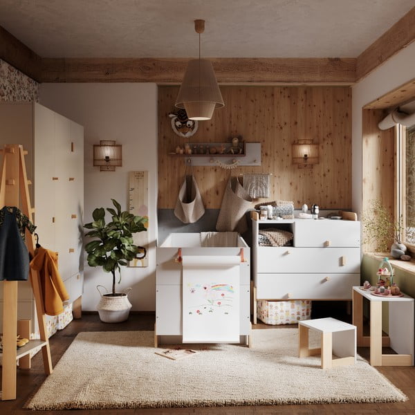 Svetlosivý prebaľovací pult Cube - Pinio-image-3