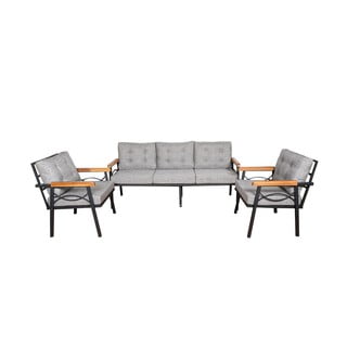 Šedý záhradný lounge set pre 5 Damla - Floriane Garden