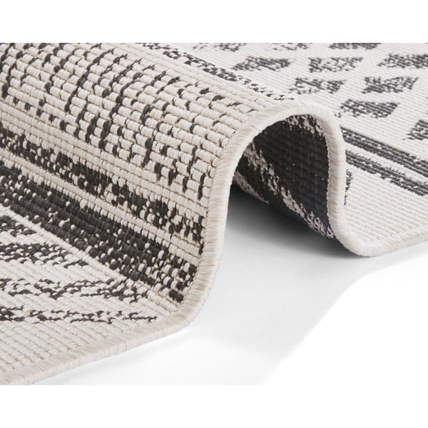 Čierno-krémový vonkajší koberec NORTHRUGS Biri, 120 x 170 cm-image-2