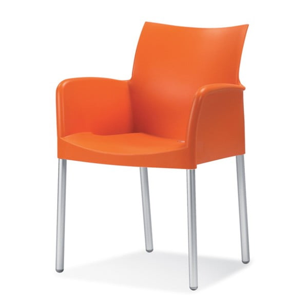 Oranžová stolička Pedrali Ice 850
