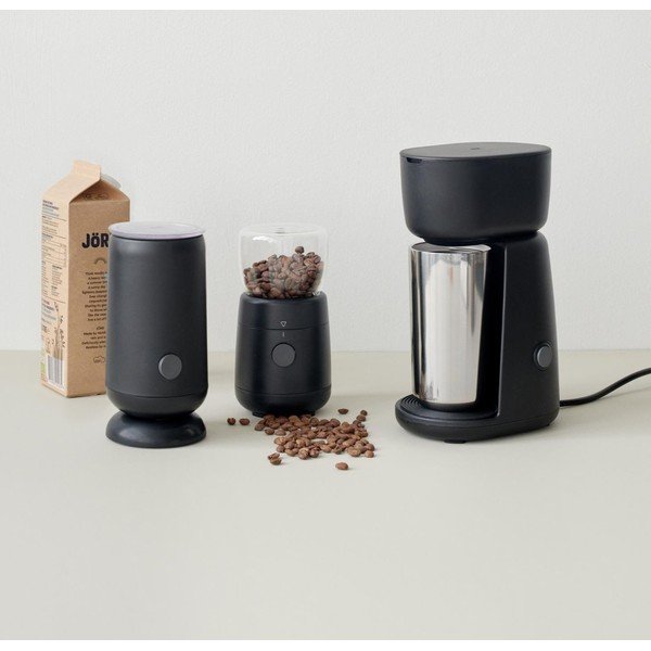 Čierny plastový elektrický šľahač mlieka Foodie – RIG-TIG-image-1