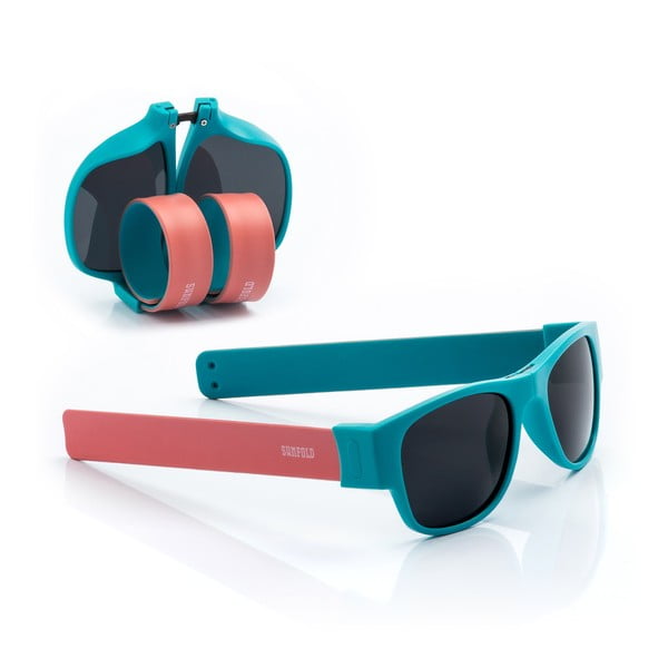 Ružovo-modré zrolovateľné slnečné okuliare InnovaGoods Sunfold AC1