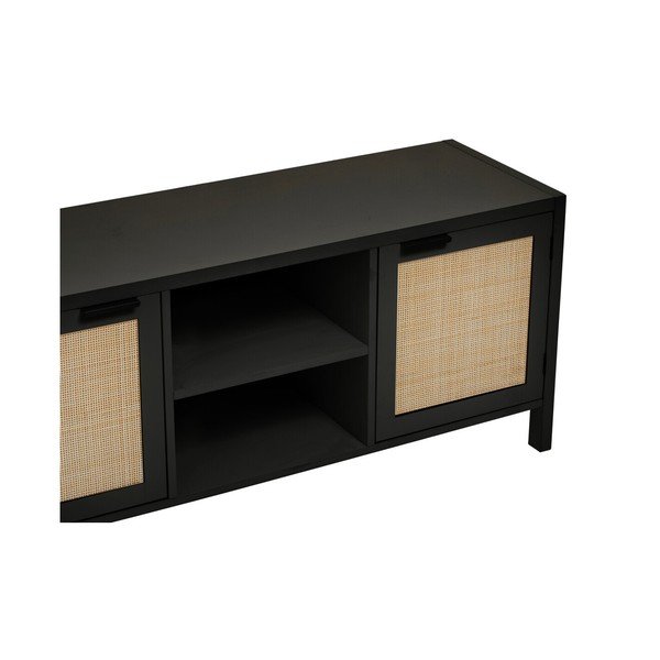 Čierny TV stolík 120x52x38 cm Sherman – Premier Housewares-image-4
