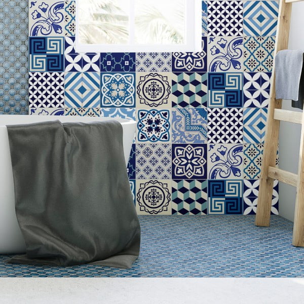 Sada 15 dekoratívnych samolepiek na stenu Ambiance Seaside, 20 × 20 cm-image-3