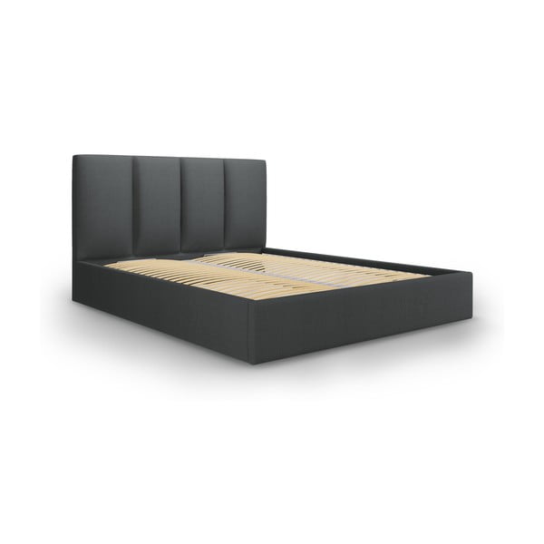 Tmavosivá dvojlôžková posteľ Mazzini Beds Juniper, 180 x 200 cm