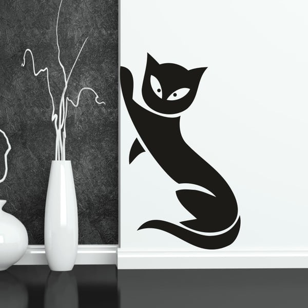 Samolepka na stenu Mačka, ľavá strana