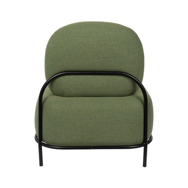 Zelené kreslo White Label Polly-image-4